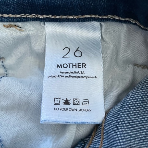 Mother Denim The Hustler Ankle Fray Home Movies Women’s Size 26 Style 1117-686 - Picture 4 of 8